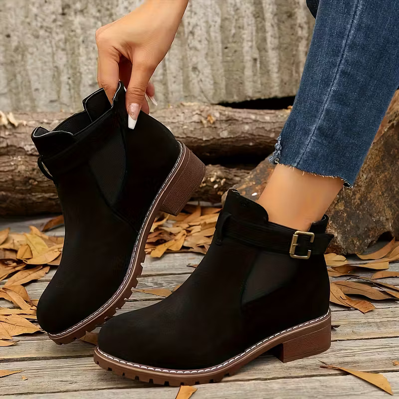 Comfortable Women's Slip-On Ankle Boots