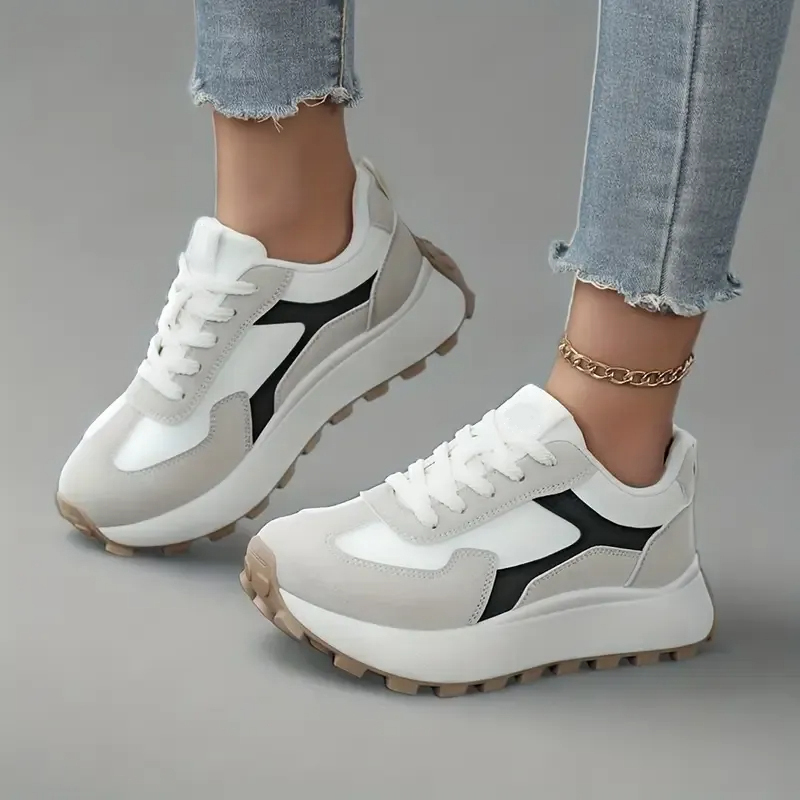 Women's Casual Breathable Orthopedic High-Heeled Walking Shoes