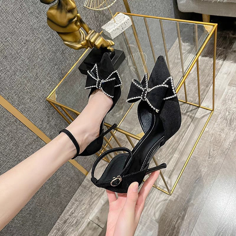Women's Elegant Bowknot Design High Heel Shoes