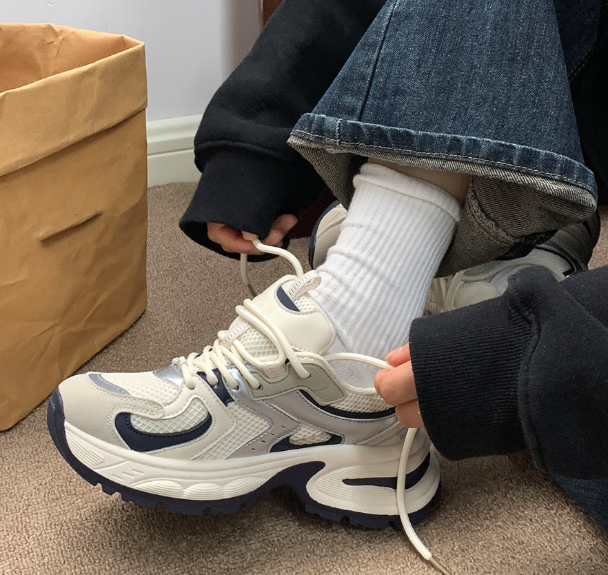 Thick Shoes Casual Sporty Breathable Height Increasing Sneakers