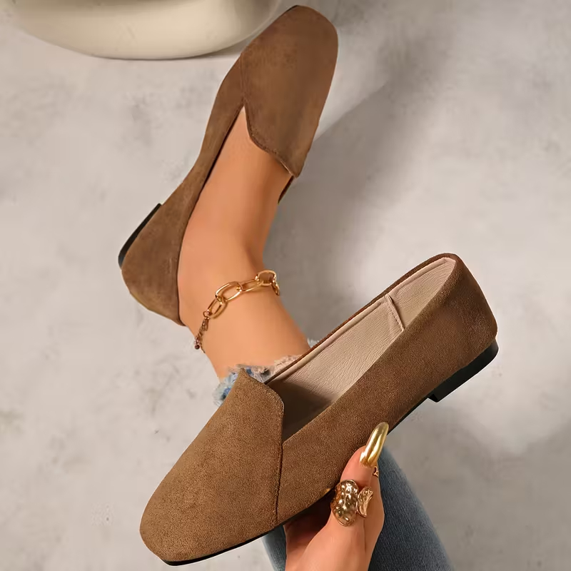 Women'S Soft Sole Fabric Upper Toe Flat