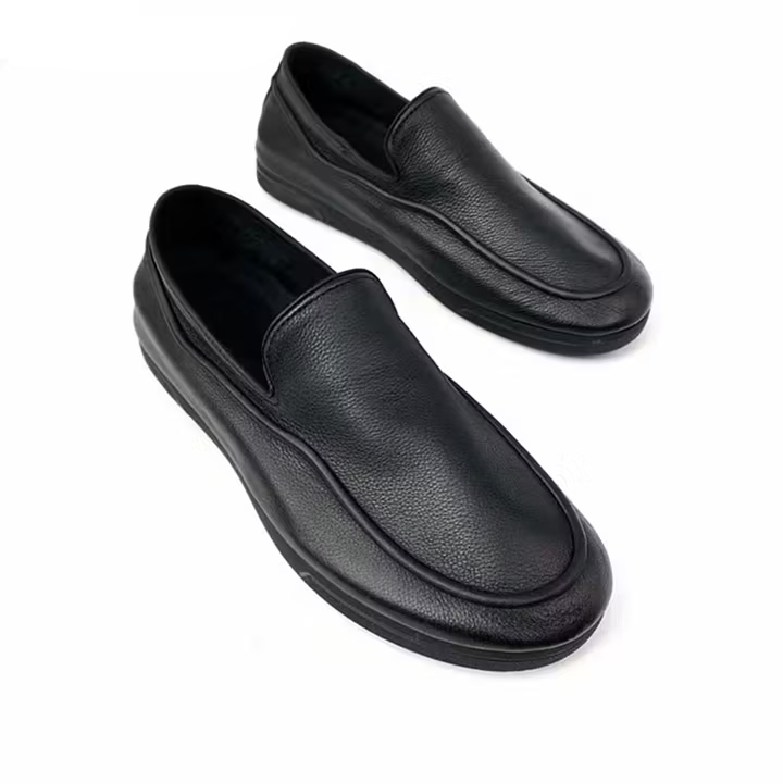Casual Fashion Soft Sole Flat Heel Leather Shoes|Soft Loafer