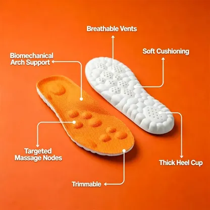 Orthotic Massage Insoles | Foot Pain Relief | Arch Support Shoe Inserts