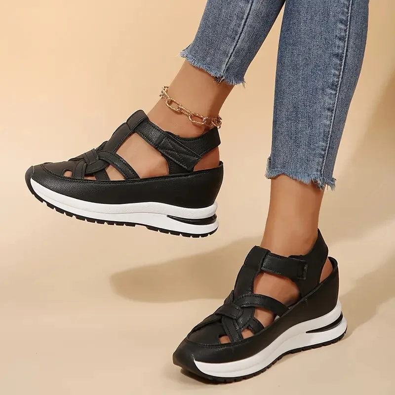 Women's Leather Orthopedic Wedge Heels