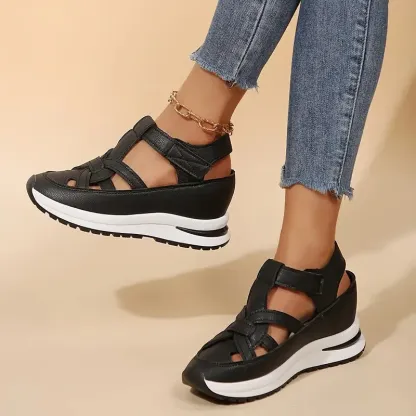 Women's Leather Orthopedic Wedge Heels