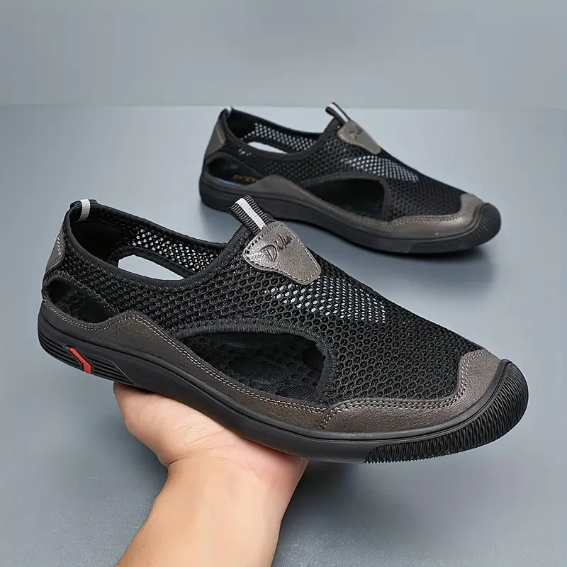 Men's Breathable Mesh Slip-On Hiking Shoes