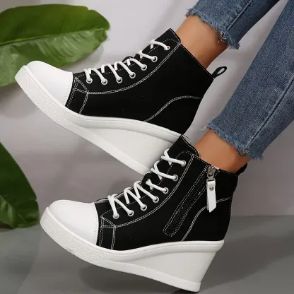 Women's All-Day Comfort Arch Support Cushioned Platform Wedge Heel High