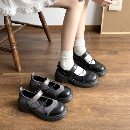 Adjustable Thick Platform Heel Mary Jane