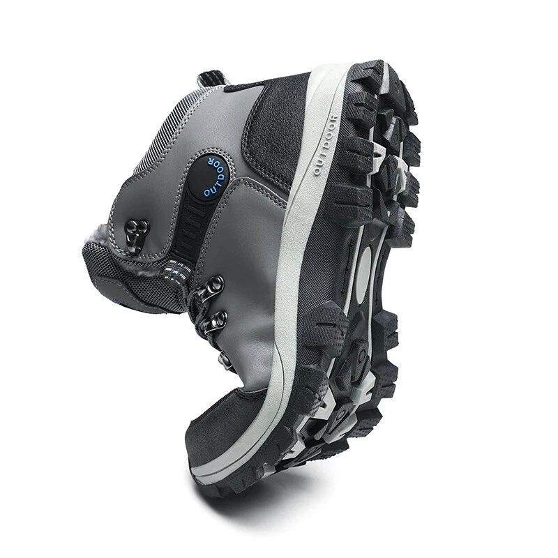 Outdoor Wear- Resistant Hiking Shoes Men Padded High-top Warm Casual Snow Boots