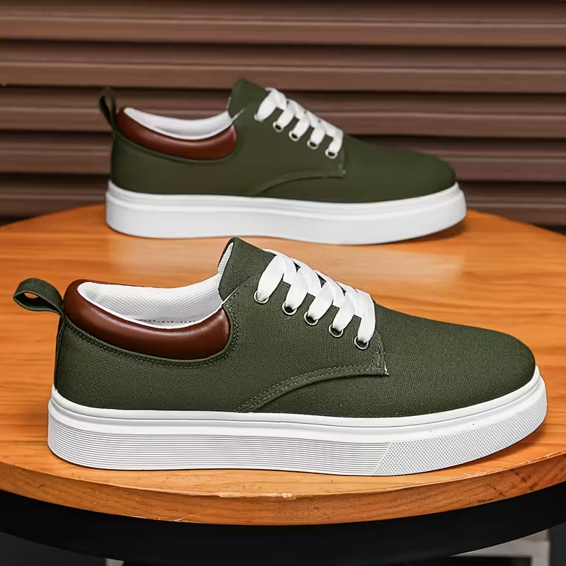 Men'S Casual Lightweight And Comfortable Canvas Shoes