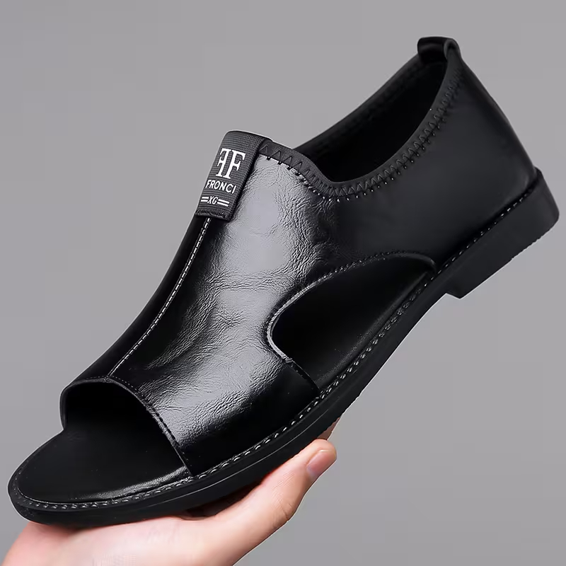 Men's Vintage Open Toe Breathable Slippers