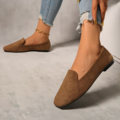 Women'S Soft Sole Fabric Upper Toe Flat