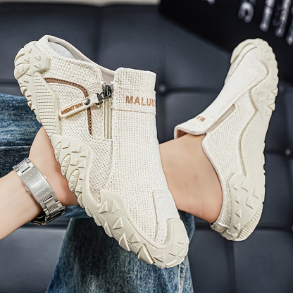 Men'S Lightweight Linen Mule Slippers