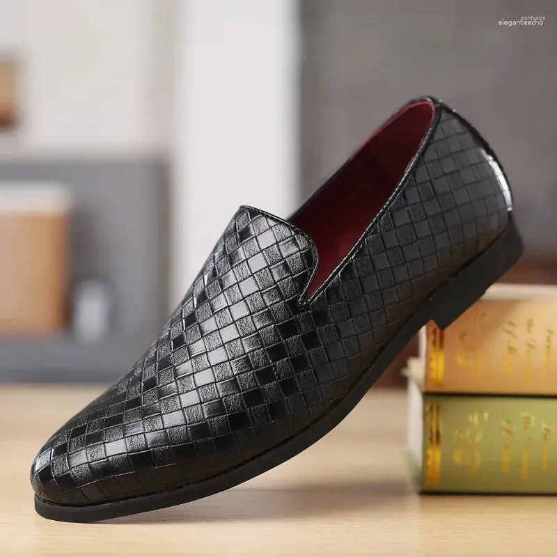 Braided Shoes Breathable Business Casual Handmade Loafers