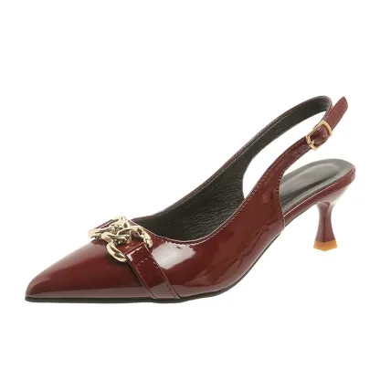 Elegant Solid Color Pointed Toe Stiletto Pumps