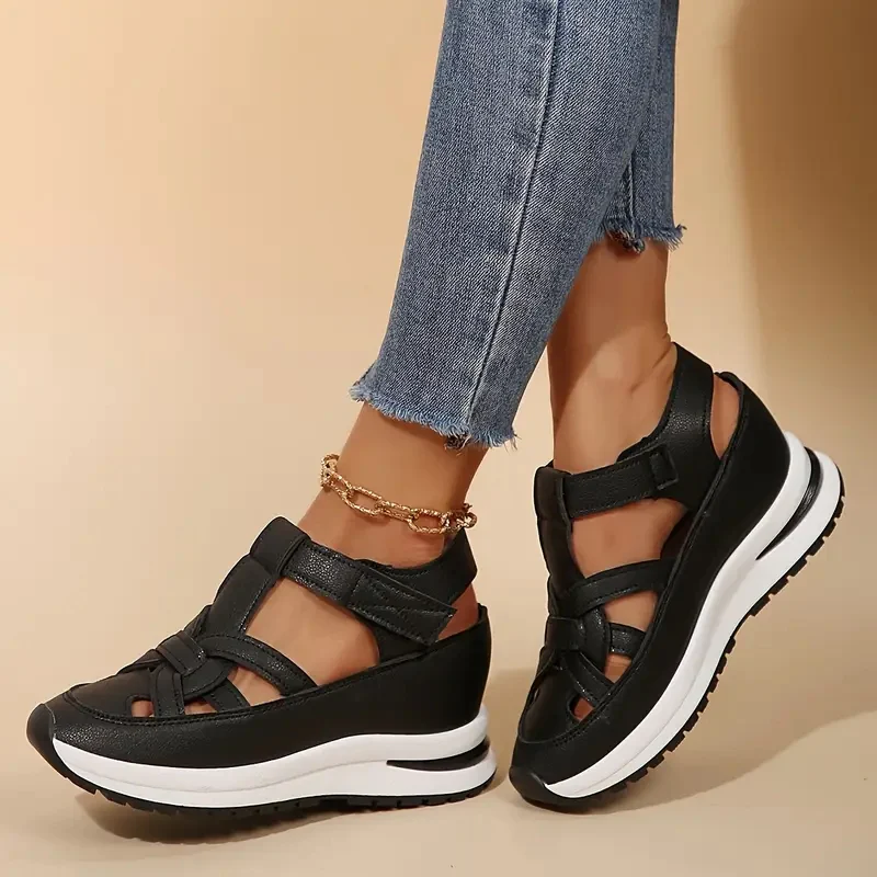 Women's Leather Orthopedic Wedge Heels