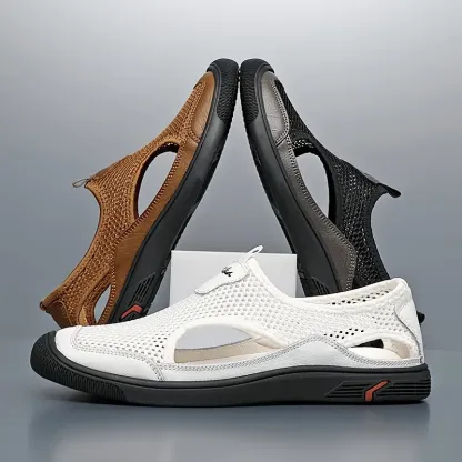 Men's Breathable Mesh Slip-On Hiking Shoes