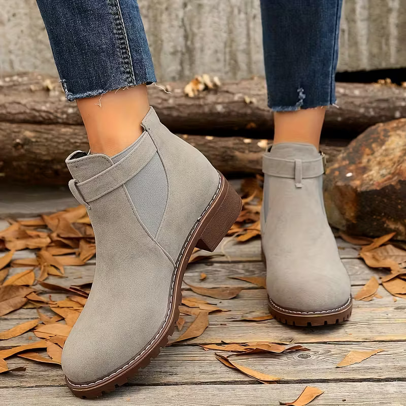 Comfortable Women's Slip-On Ankle Boots