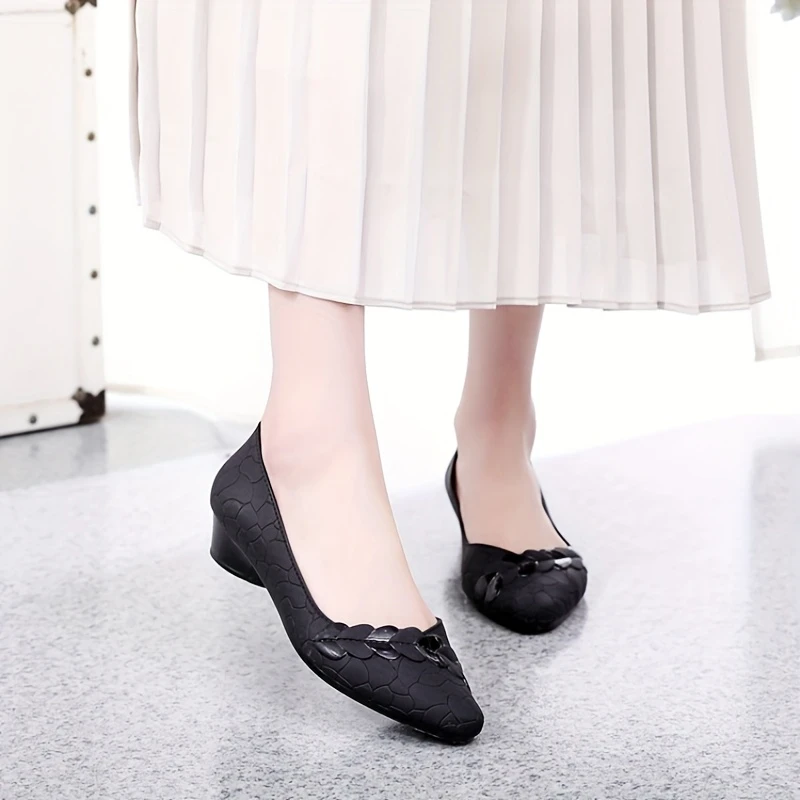 Elegant EVA Block Heel Flats for Women