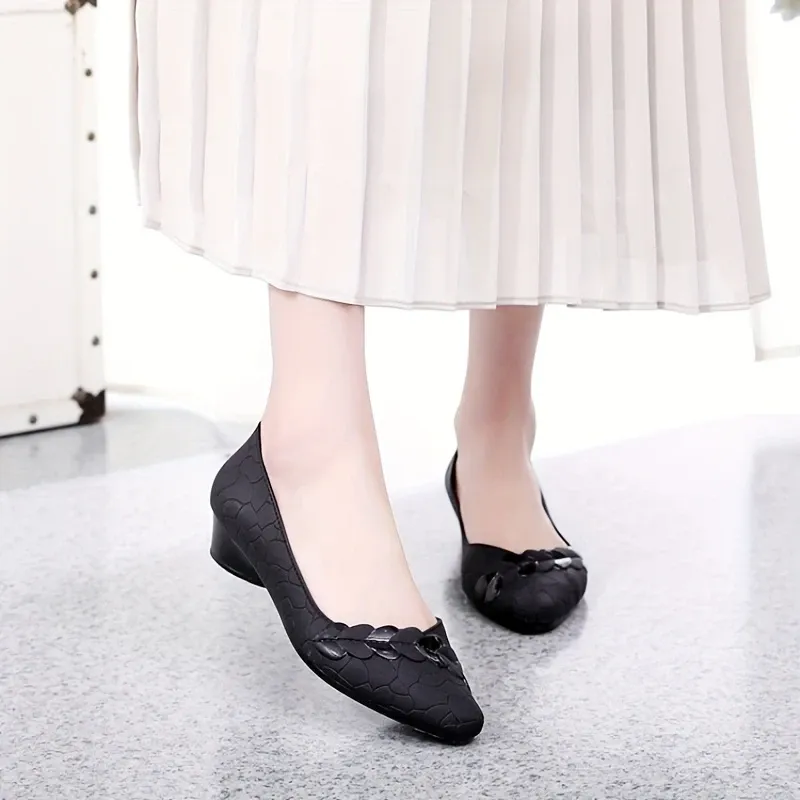 Elegant EVA Block Heel Flats for Women