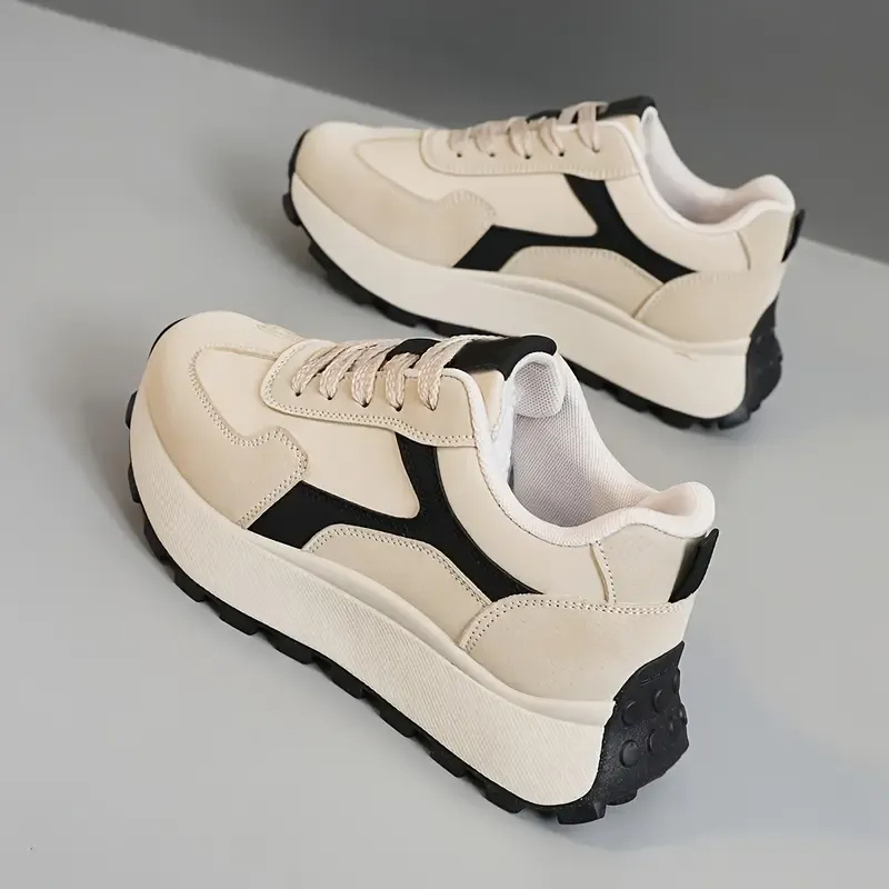 Women's Casual Breathable Orthopedic High-Heeled Walking Shoes