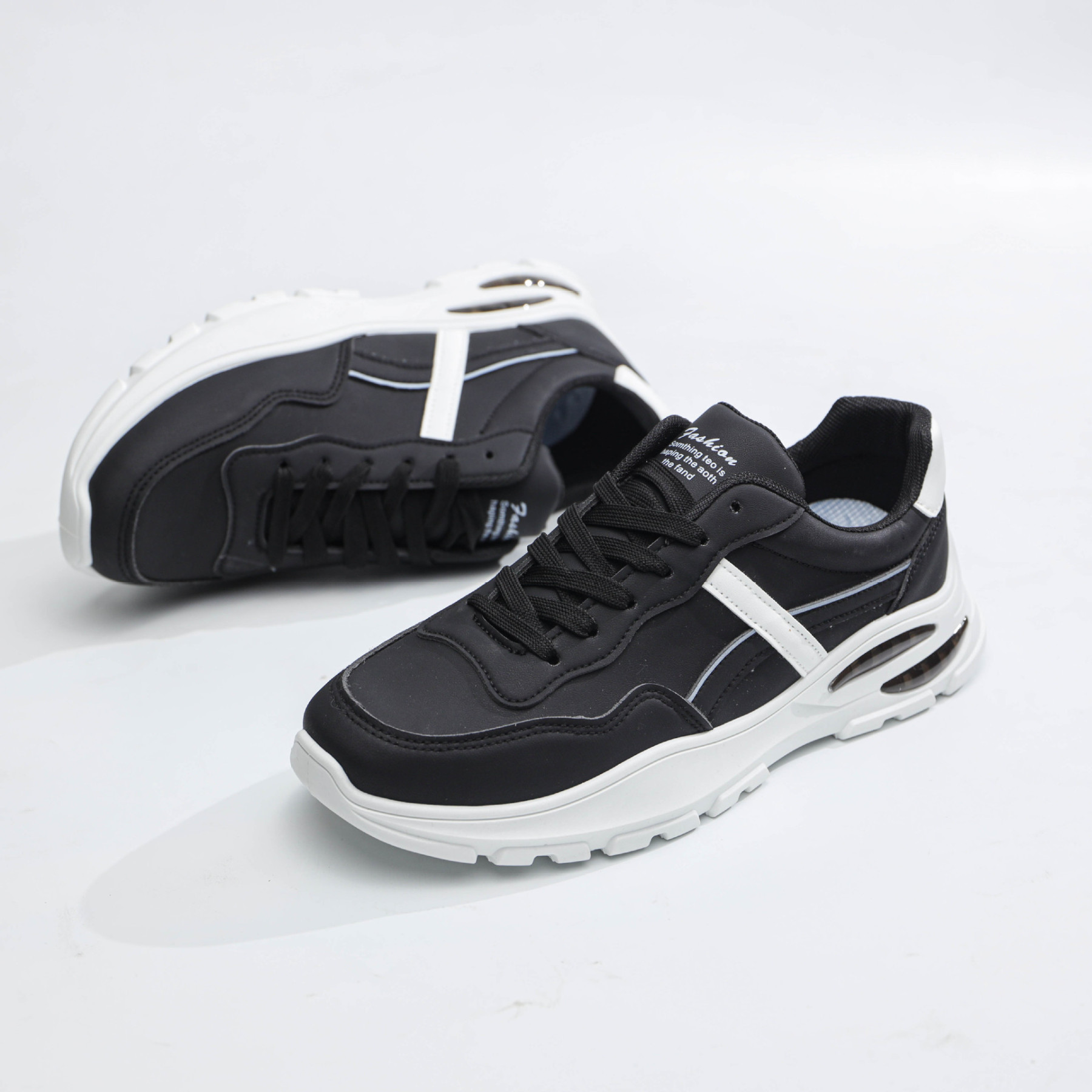 Men’s AIR Bubble Trainers, Lightweight Breathable Casual Sneakers Gym Sports Shoes, Lace Up Comfortable Durable Running Trainers