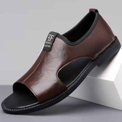 Men's Vintage Open Toe Breathable Slippers