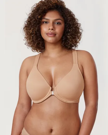 Plunge Racerback Front Closure Bra - Buy One Get One Free