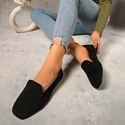 Women'S Soft Sole Fabric Upper Toe Flat