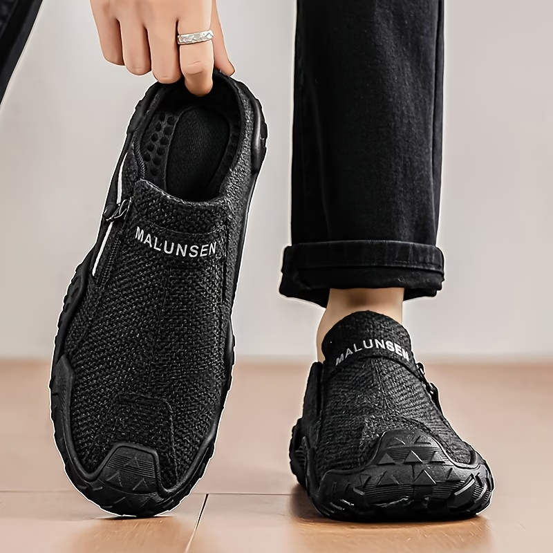 Men'S Lightweight Linen Mule Slippers