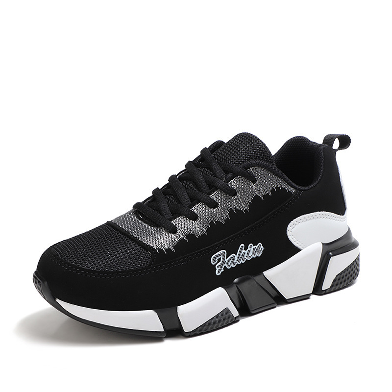 Mesh Sport Shoes Ladies Multicolor Block Cushion Casual Sneakers