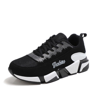 Mesh Sport Shoes Ladies Multicolor Block Cushion Casual Sneakers