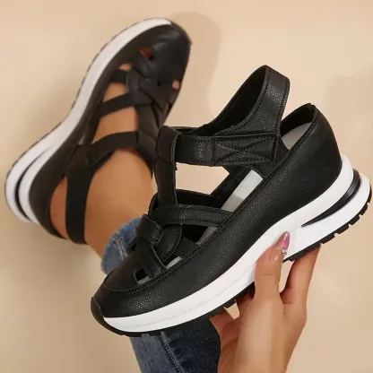 Women's Leather Orthopedic Wedge Heels