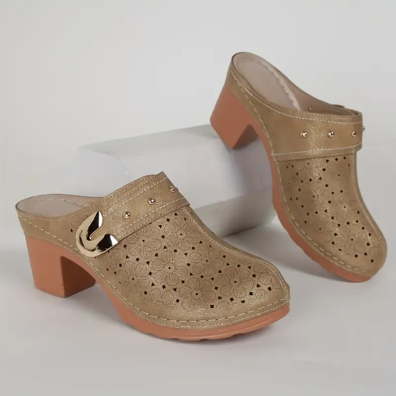 Womem’s Breathable Block Heel Sandals