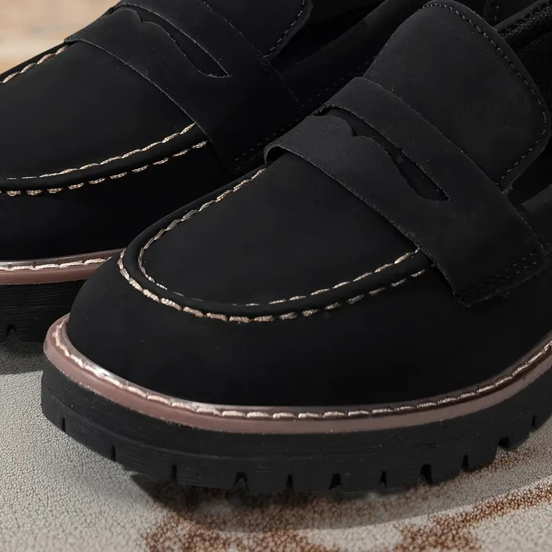 Women Comfort Platform Chunky Slip On Shoes