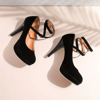 Women's Thick Bottom High Heels
