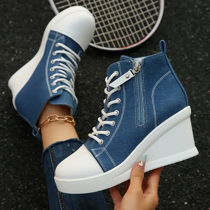 Women's All-Day Comfort Arch Support Cushioned Platform Wedge Heel High