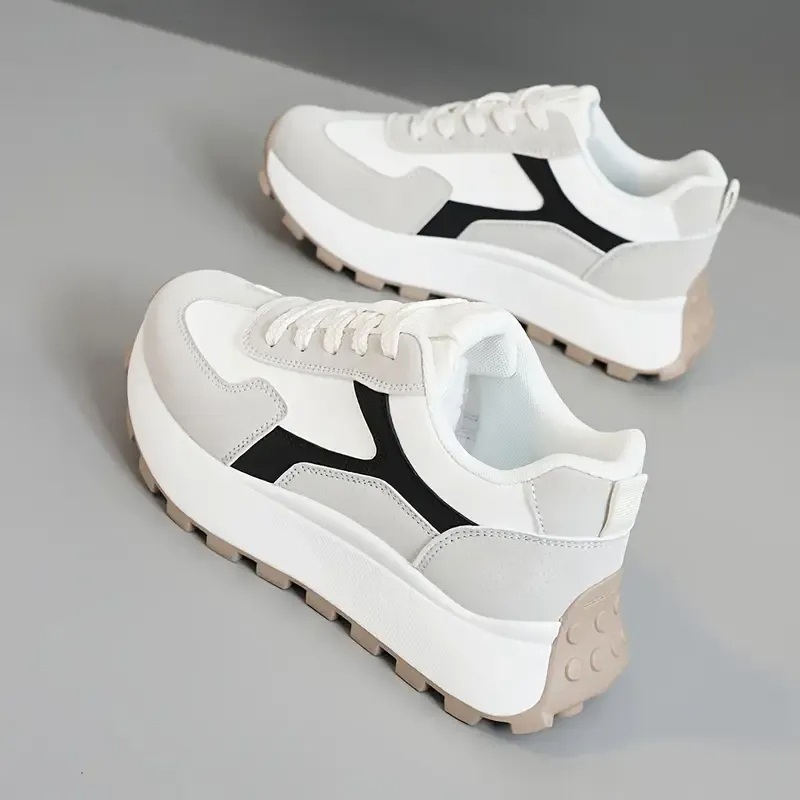 Women's Casual Breathable Orthopedic High-Heeled Walking Shoes