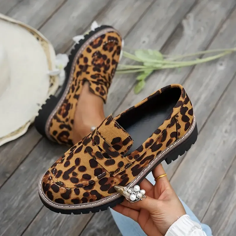 Women Comfort Platform Chunky Slip On Shoes