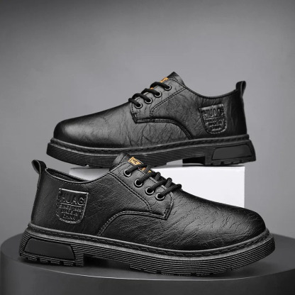 Men's Comfort Leather Arch Support Cushioned Walking Shoes