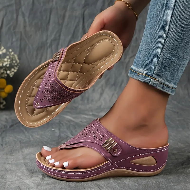 🔥Women's Arch Support Wedge Flip Flops - Buy 2 get free shipping