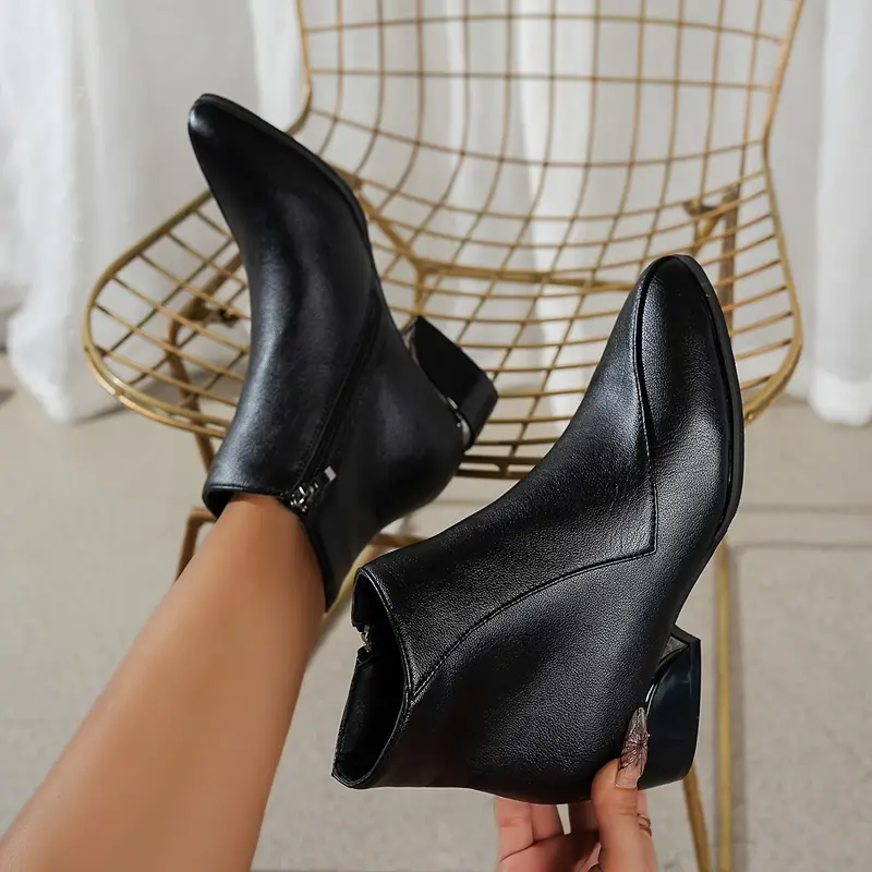 🔥Last Day Promotion 55% OFF-Women'S Ankle Boots with Side Zipper