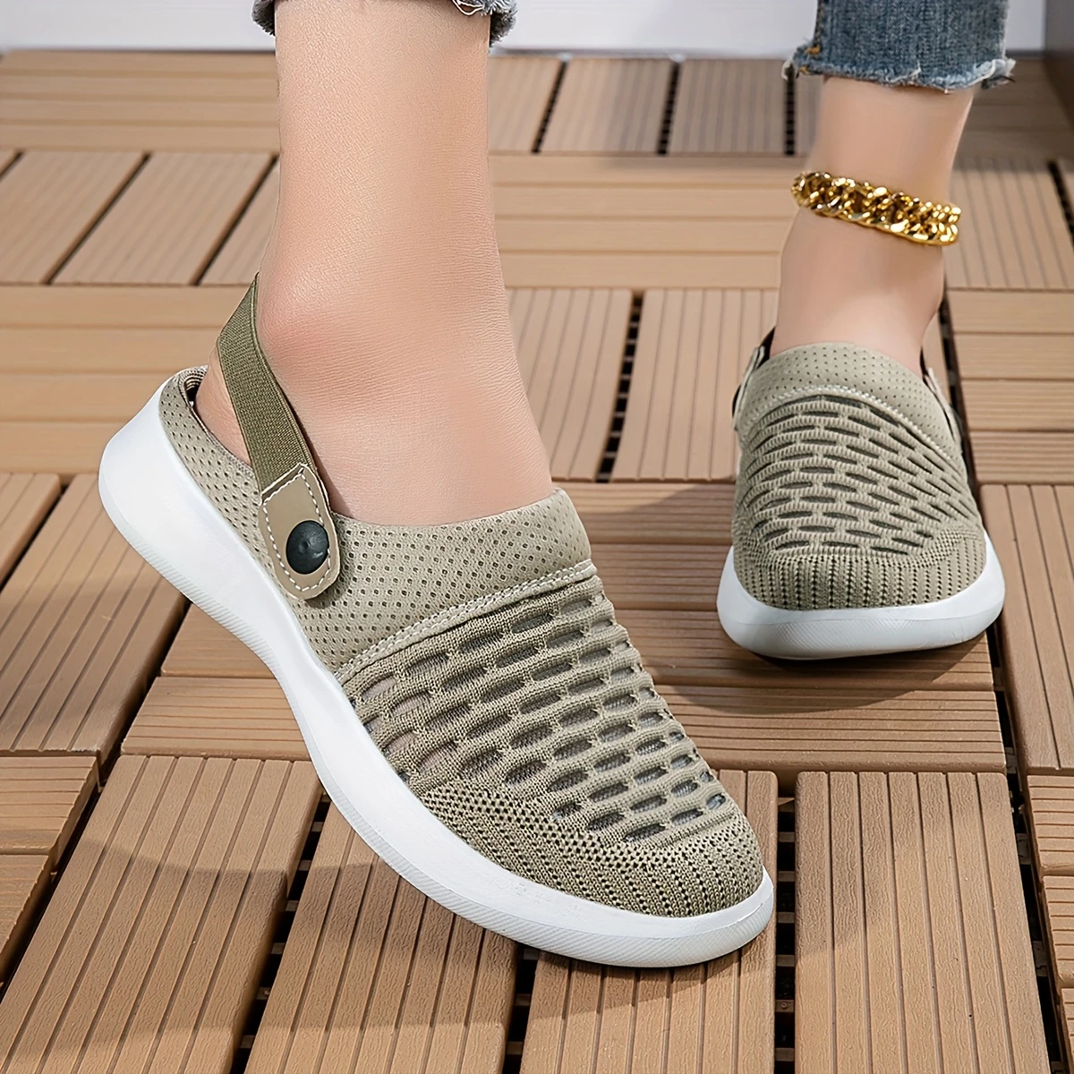 🔥Hot Sale🔥Women's Summer Breathable Knitted Slippers - Free Shipping for Two Pairs