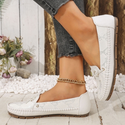 🔥Last Day Promotion 50% OFF - Women's Comfortable Soft Vintage Style Leather Flat Loafers