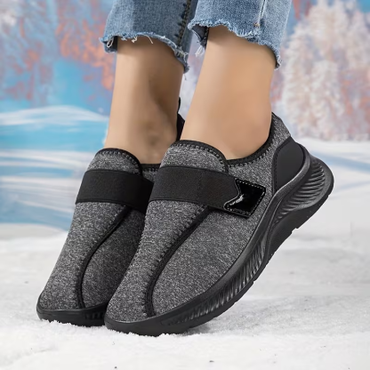 Women's winter fleece-lined warm non-slip lightweight cotton shoes