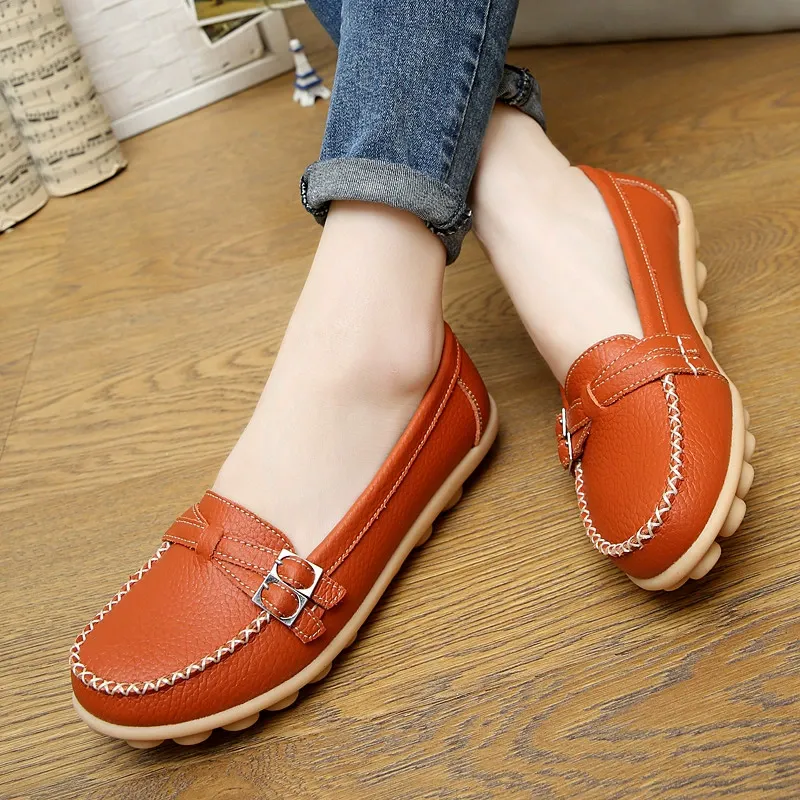🔥New arrivals🔥Spring and summer women's soft-soled casual leather shoes - Buy 2 get free shipping