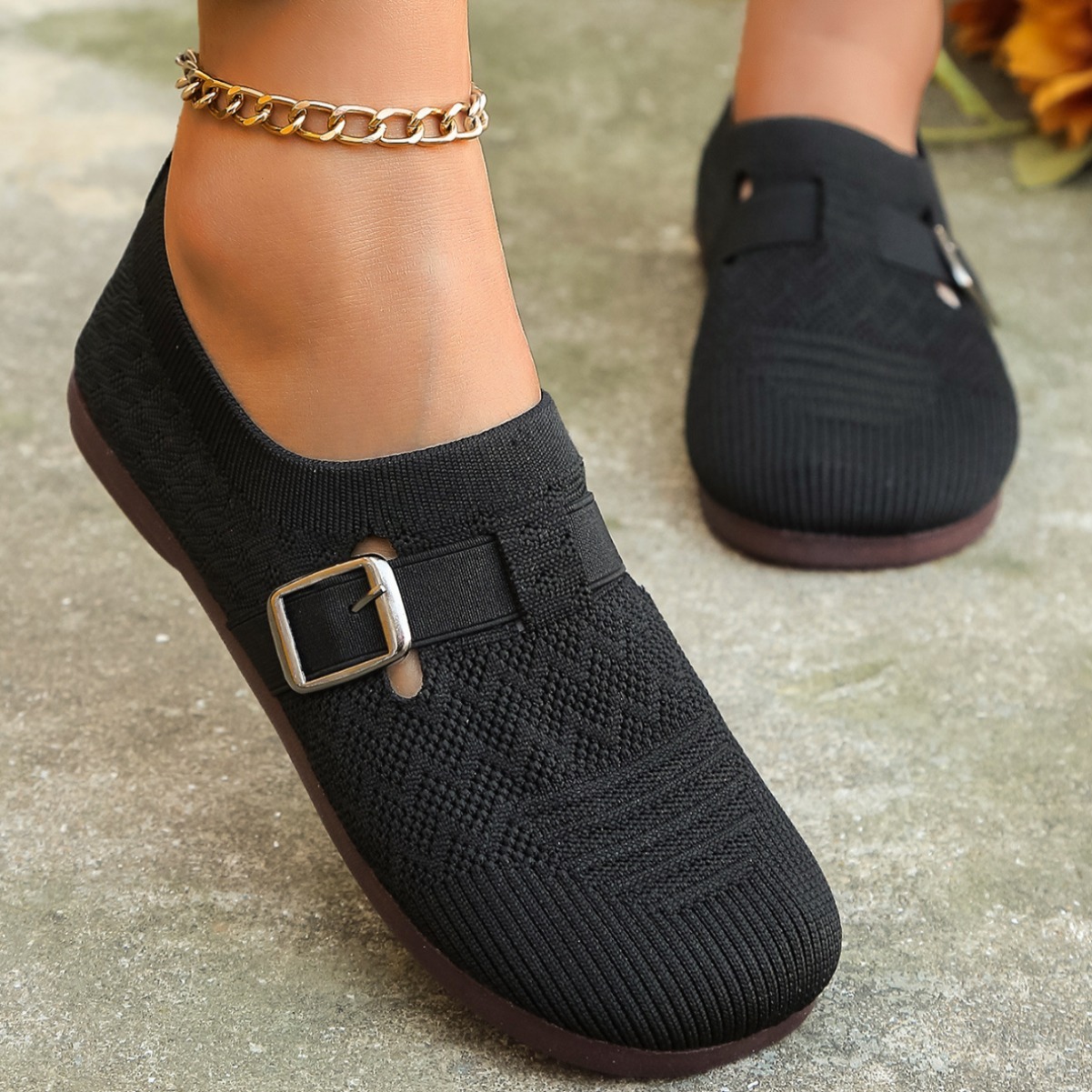 🌸🎉 Trendy Must-Have! Only a Few Left! ✨🥿💫Women's Daily Soft Breathable Arch Support Neuropathic Flat Diabetic Shoes