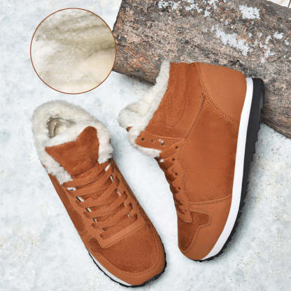 Winter men's and women's warm high-top lightweight cotton shoes