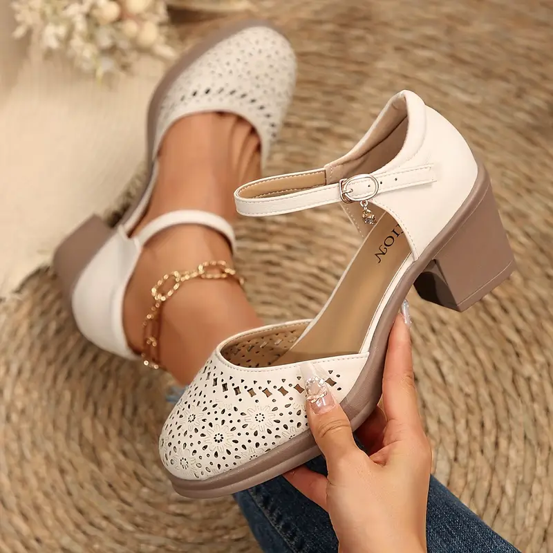 🔥Ladies Summer Elegant Chunky Heel Sandals - Buy 2 get free shipping