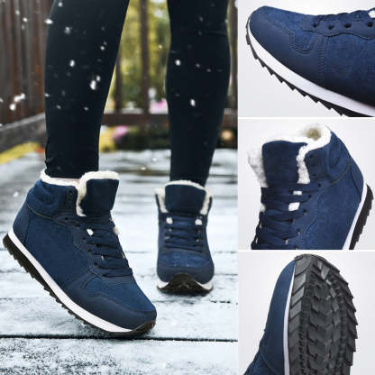 Winter men's and women's warm high-top lightweight cotton shoes